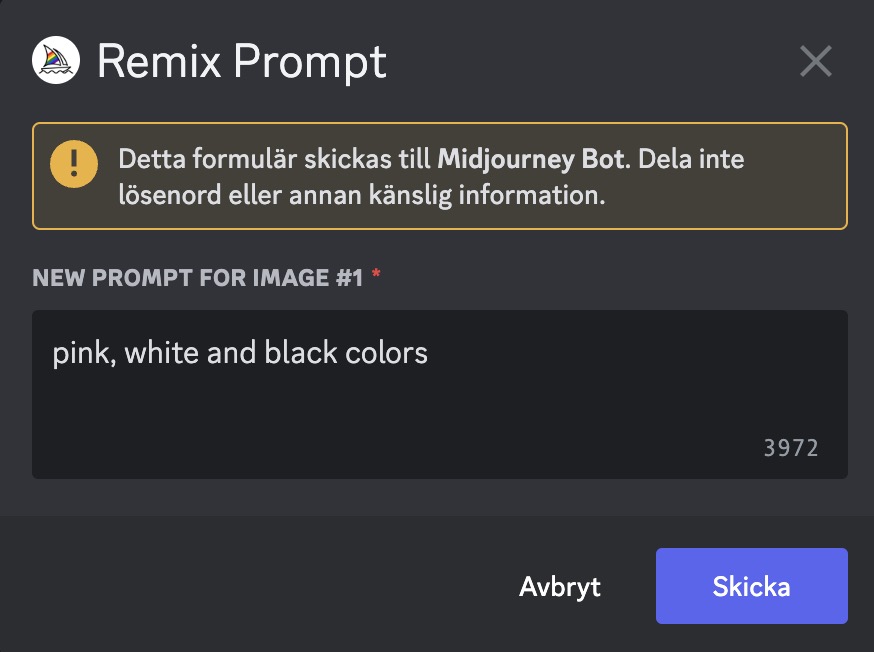 Remix Mode Midjourney 