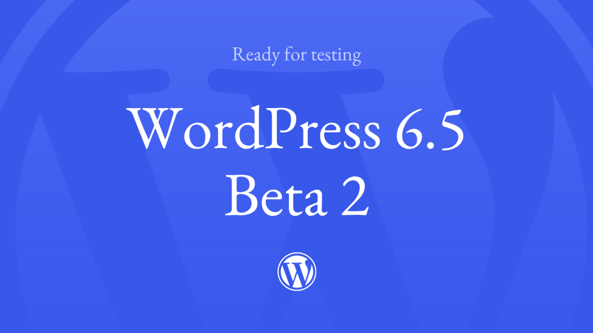 WordPress 2024 - v 6.5